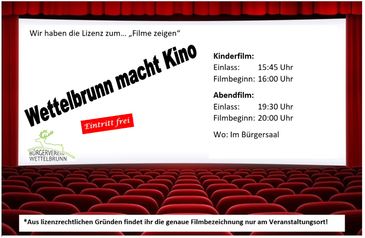 Werbung Kino Homepage