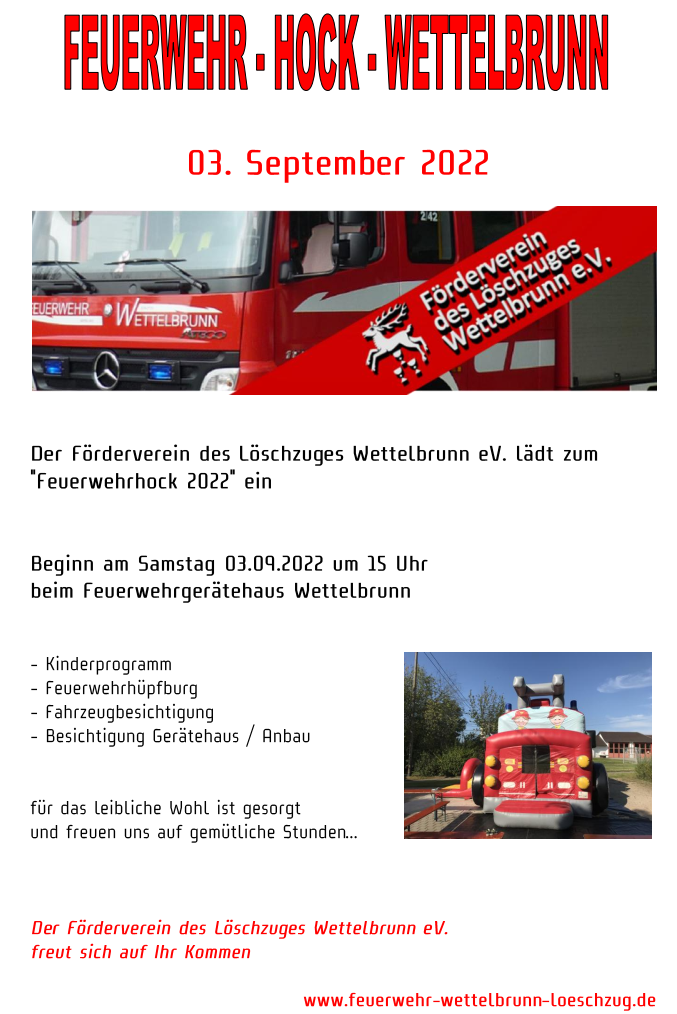 Feuerwehr Hock 2022