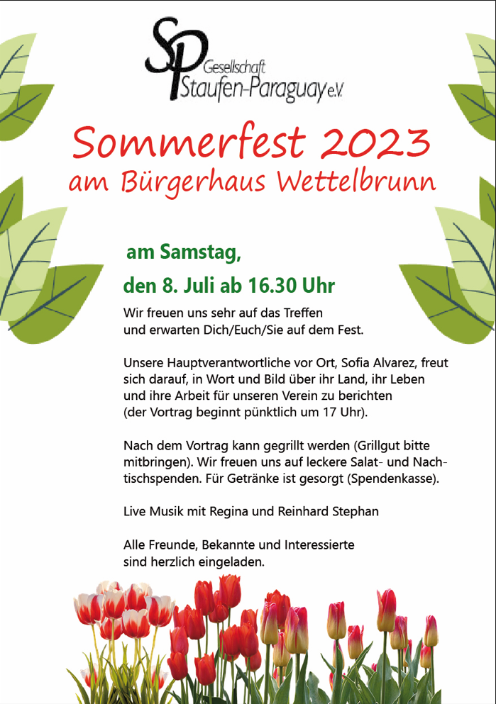 2023 Sommerfest Plakat